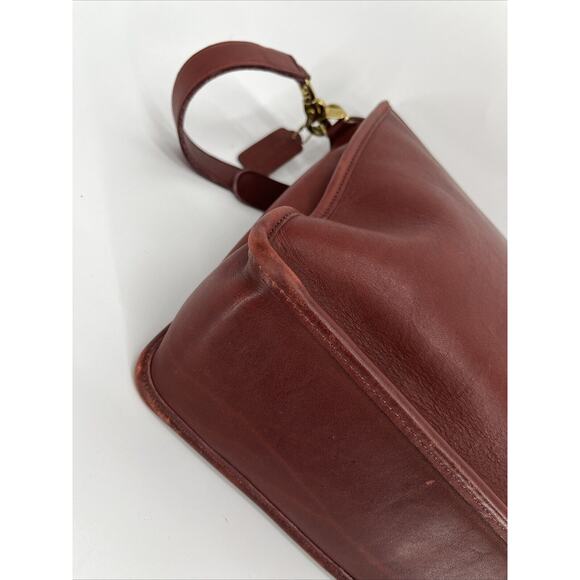 Coach Briefcase Vintage Morgan Cordovan Gloved Leather Messenger Laptop - Picture 4 of 12